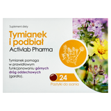 Activlab Pharma Tymianek i podbiał, 24 pastylki do ssania - miniaturka zdjęcia produktu