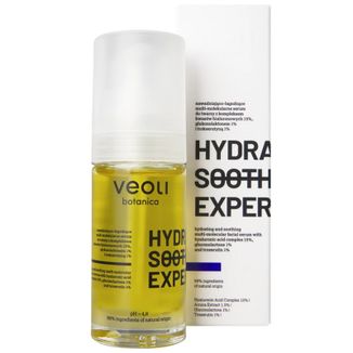 Veoli Botanica Hydra Soothing Expert, nawadniająco-łagodzące multi-molekularne serum do twarzy, 30 ml - zdjęcie produktu