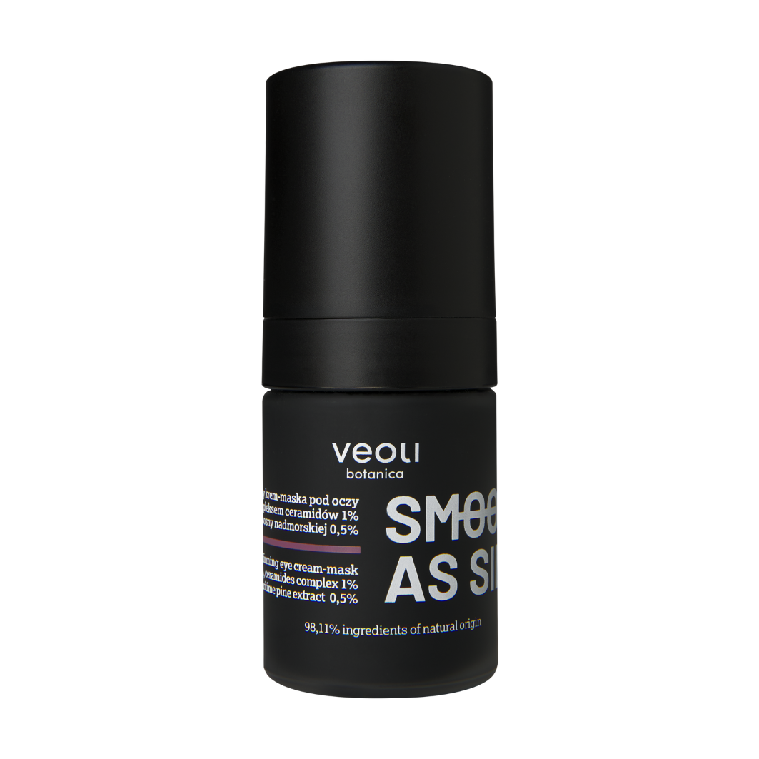 Nieznana Veoli Botanica Smooth As Silk, naprawczo-ujędrniający krem-maska pod oczy, 15 ml