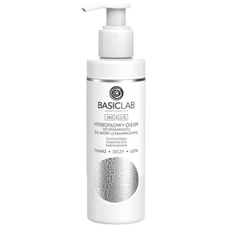 BasicLab Micellis, hydrofilowy olejek do demakijażu do skóry ultrawrażliwej, 200 ml - zdjęcie produktu