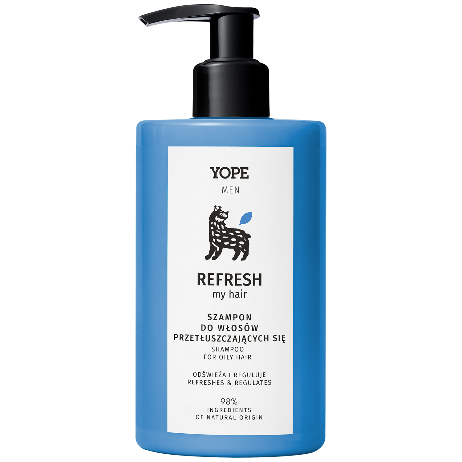 Nieznana Yope Men Refresh My Hair, szampon do włosów przetłuszczających się, 300 ml