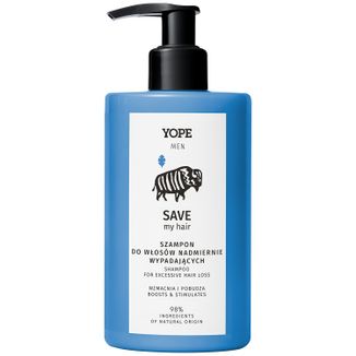 Yope Men Save My Hair, szampon do włosów wypadających, 300 ml - zdjęcie produktu