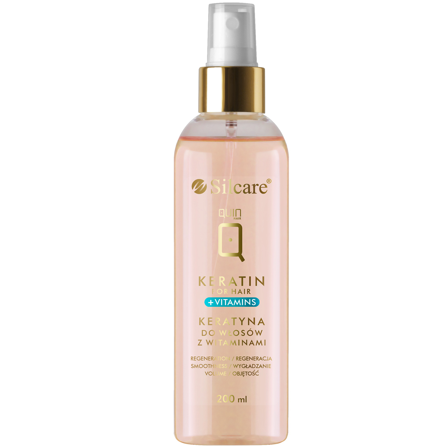 Nieznana Silcare Quin, keratyna do włosów z witaminami, 200 ml