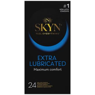 Unimil Skyn Extra Lubricated, prezerwatywy nielateksowe, dodatkowo nawilżane, 24 sztuki - zdjęcie produktu