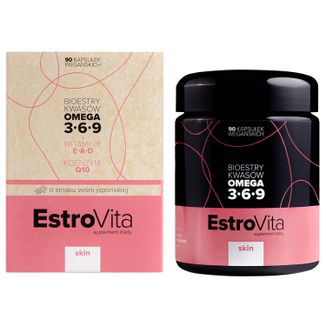 EstroVita Skin Sakura, 90 kapsułek wegańskich USZKODZONE OPAKOWANIE - zdjęcie produktu
