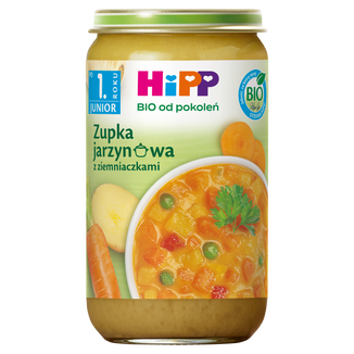 HiPP Zupka Bio, jarzynowa z ziemniaczkami, po 12 miesiącu, 250 g - zdjęcie produktu