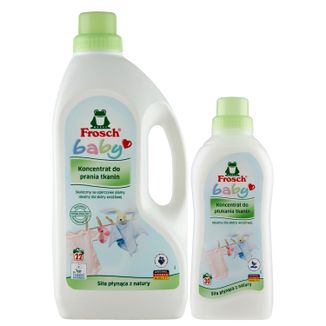 Zestaw Frosch Baby, koncentrat do prania ubranek dziecięcych, 1500 ml + koncentrat do płukania ubranek dziecięcych, 750 ml - zdjęcie produktu