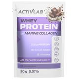 ActivLab Pharma Whey Protein with Marine Collagen, białko, smak mleczna czekolada, 30 g - miniaturka zdjęcia produktu