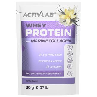 ActivLab Pharma Whey Protein with Marine Collagen, białko, smak wanilia, 30 g - zdjęcie produktu