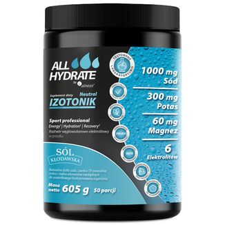 ALLHydrate Izotonik, smak neutralny, 605 g - zdjęcie produktu