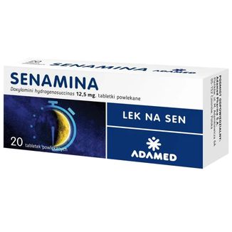 Senamina 12,5 mg, 20 tabletek powlekanych - zdjęcie produktu