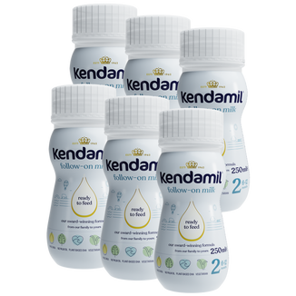 Zestaw Kendamil 2, mleko następne gotowe do spożycia, od 6 miesiąca, 6 x 250 ml USZKODZONE OPAKOWANIE - zdjęcie produktu