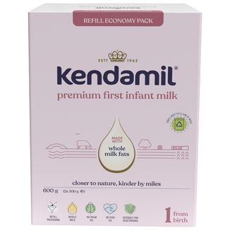 Kendamil Premium 1 DHA+, mleko początkowe, od urodzenia, 600 g USZKODZONE OPAKOWANIE - zdjęcie produktu