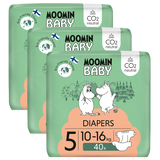 Moomin Baby, pieluchy, rozmiar 5, 10-16 kg, 120 sztuk - miniaturka zdjęcia produktu