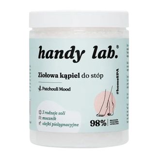handy lab. Patchouli Mood, ziołowa kąpiel do stóp z olejkami, 300 g - zdjęcie produktu