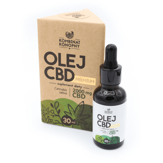 Kombinat Konopny Olej CBD Premium 2000 mg, 30 ml - zdjęcie produktu