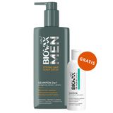 Biovax Men Strong Hair & Scalp Detox, szampon 2w1 do włosów i zarostu, 200 ml + szampon do włosów i skóry głowy, 50 ml gratis - miniaturka zdjęcia produktu
