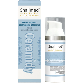 Snailmed Health Laboratory, pielęgnacyjno-normalizująca maska, do skóry dojrzałej z ceramidami, aloesem oraz witaminą E, 30 ml - zdjęcie produktu