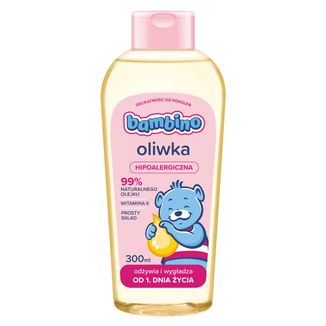 Bambino, oliwka hipoalergiczna, od 1 dnia życia, 300 ml USZKODZONE OPAKOWANIE - zdjęcie produktu