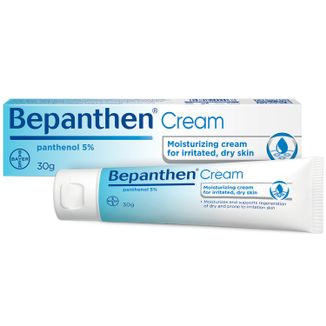 Bepanthen Cream, specjalistyczny krem na suchą i skłonną do podrażnień skórę, od 3 lat, 30 g USZKODZONE OPAKOWANIE - zdjęcie produktu