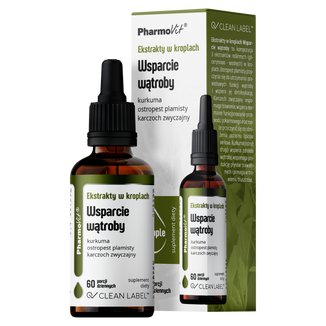 Pharmovit Ekstrakty Wsparcie wątroby, krople, 30 ml - zdjęcie produktu