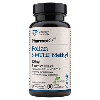 Pharmovit Folian 5-MTHF Methyl 600 µg, 60 kapsułek - zdjęcie produktu