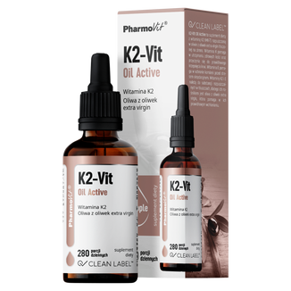 PharmoVit K2-Vit Oil Active, krople, 30 ml PharmoVit K2-Vit Oil Active, krople, 30 ml - zdjęcie produktu