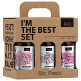 Zestaw LaQ Czyściopak Damski Mini, żel pod prysznic, Bossy & Sexy, 2 x 100 ml + Rock & Roll, 2 x 100 ml + Class & Success, 2 x 100 ml - miniaturka zdjęcia produktu