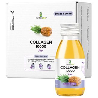 BetterMe Collagen 10000 Flex, shot, smak ananasowy, 60 ml x 30 sztuk - zdjęcie produktu