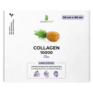 BetterMe Collagen 10000 Flex, shot, smak ananasowy, 60 ml x 30 sztuk - zdjęcie produktu
