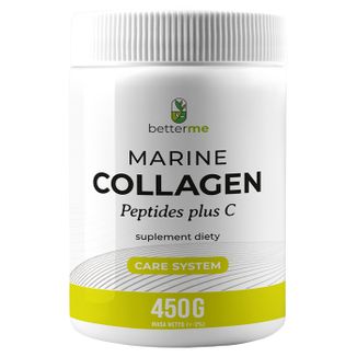 BetterMe Marine Collagen Peptides plus C, smak neutralny, 450 g BetterMe Marine Collagen Peptides plus C, smak neutralny, 450 g - zdjęcie produktu