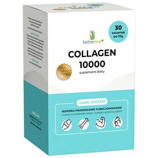 BetterMe Collagen 10000, smak neutralny, 10 g x 30 saszetek BetterMe Collagen 10000, smak neutralny, 10 g x 30 saszetek - zdjęcie produktu