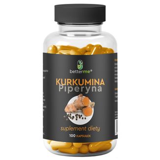 BetterMe Kurkumina Piperyna, 100 kapsułek - zdjęcie produktu