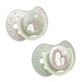 Lovi Night & Day, smoczek uspokajający, silikonowy, dynamiczny, Hedgehog, 0-6 miesięcy, 2 sztuki - miniaturka zdjęcia produktu