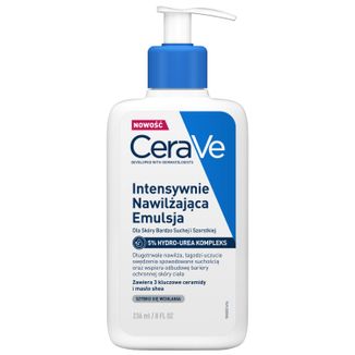 CeraVe, intensywnie nawilżająca emulsja z ceramidami i 5% hydro-urea kompleks, skóra sucha, bardzo sucha i szorstka, 236 ml - zdjęcie produktu