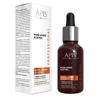 Apis Professional Retin Ambre Synergy, peeling kwasowy, kwas migdałowy 15% + kwas bursztynowy 2%, 30 ml - zdjęcie produktu