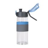 Casno, butelka szklana z ustnikiem Cross, niebieska, 500 ml - miniaturka zdjęcia produktu