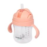Casno Baby, kubek niekapek 2w1 Dizzy, jasnoróżowy, od 6 miesiąca, 240 ml - miniaturka zdjęcia produktu