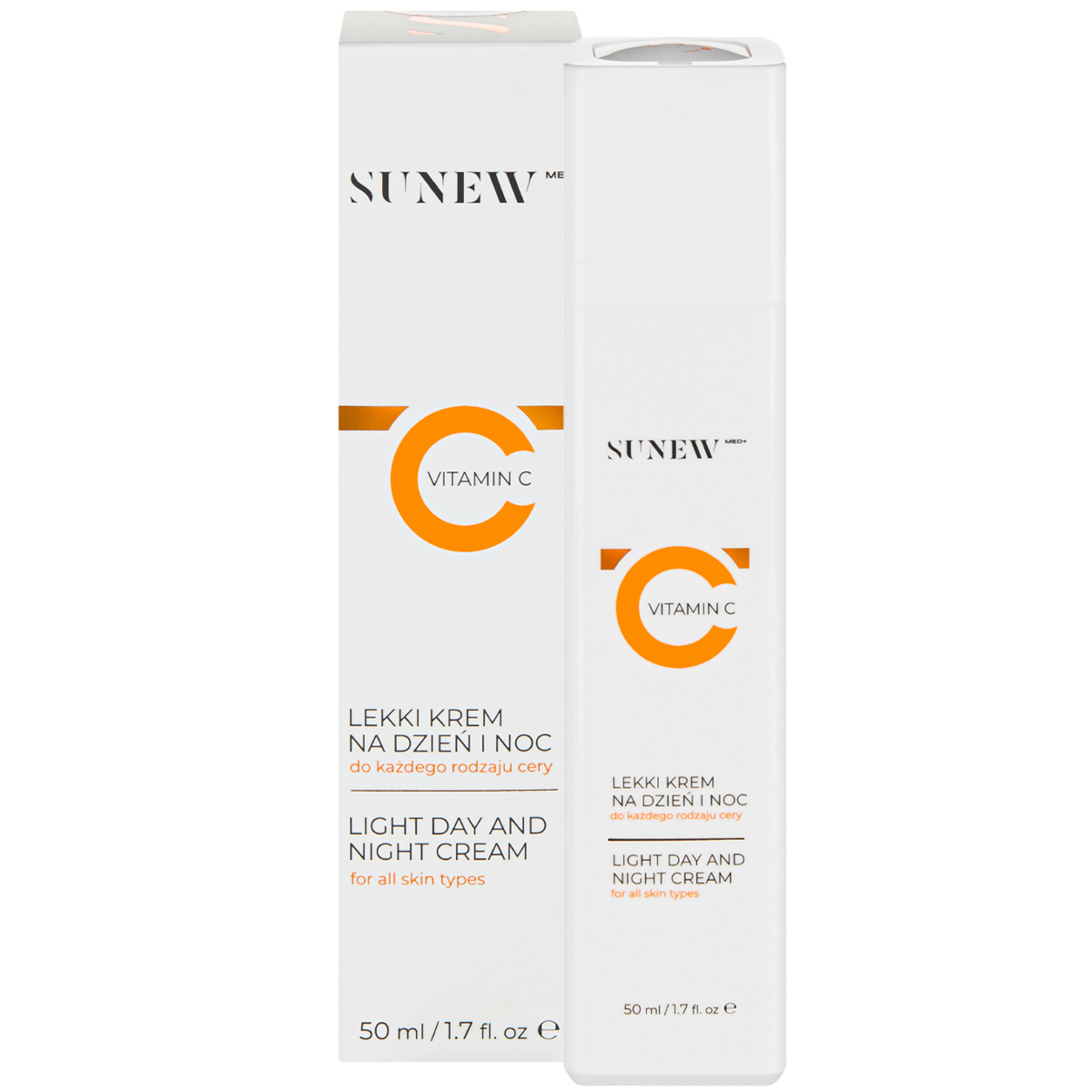 Nieznana SunewMed+ Vitamin C, lekki krem do twarzy z witaminą C na dzień i noc, 50 ml