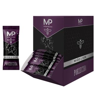 Miody Polskie Sok & Miód, porzeczka, stick, 100 x 6 g KRÓTKA DATA - zdjęcie produktu