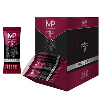 Miody Polskie Sok & Miód, owoce leśne, stick, 100 x 6 g KRÓTKA DATA - zdjęcie produktu