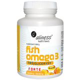 Aliness Fish Omega3 Forte Trójglicerydy 500/250 mg, 60 kapsułek - miniaturka zdjęcia produktu