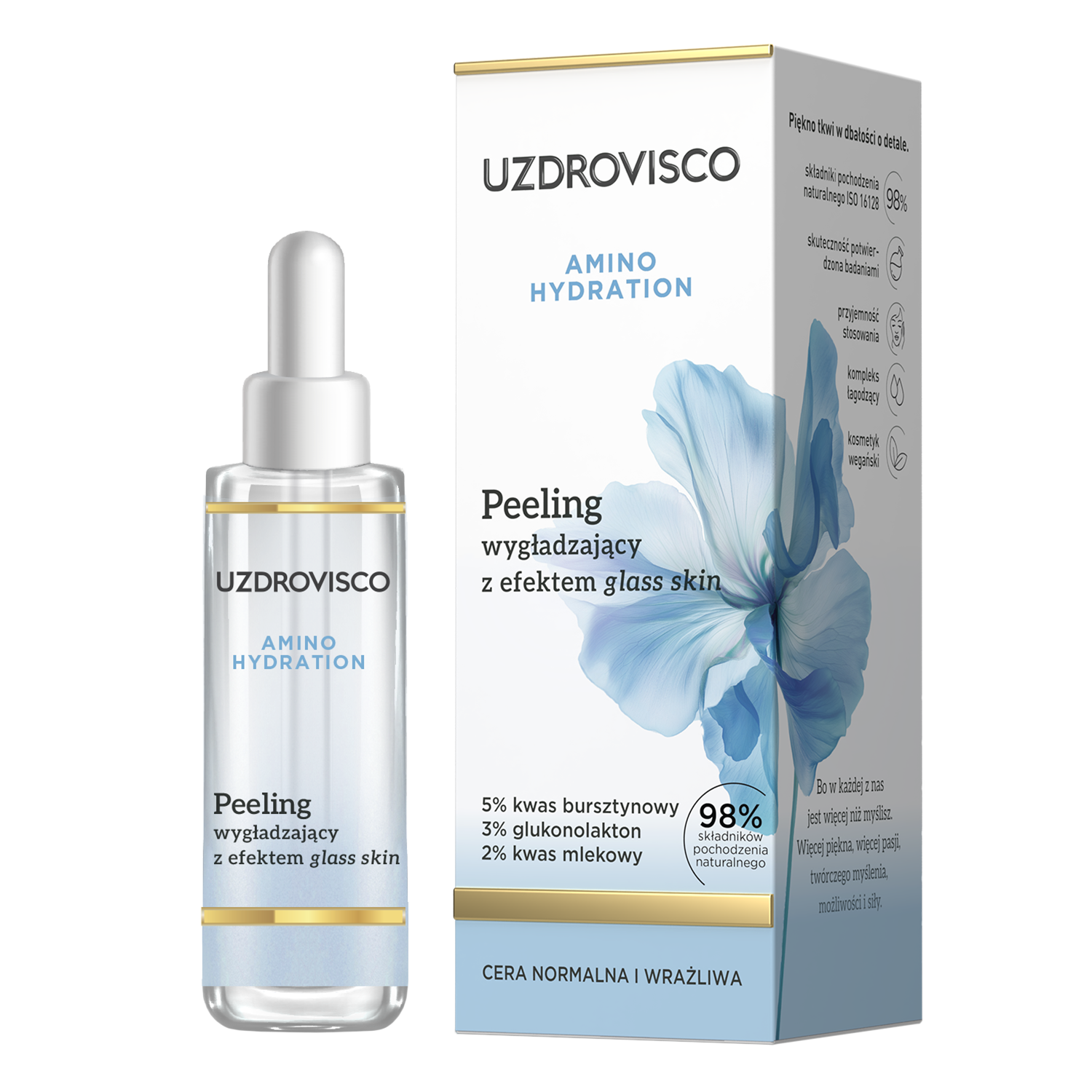 Uzdrovisco Uzdrovisco Amino Hydration, peeling wygładzający z efektem glass skin, 30 ml — Inhaltsstoffe und Bewertung