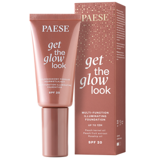 Paese Get The Glow Look 3N Warm Beige, wielozadaniowy podkład rozświetlający, 30 ml USZKODZONE OPAKOWANIE - zdjęcie produktu
