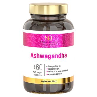 Noble Health Ashwagandha, 60 kapsułek wege - zdjęcie produktu