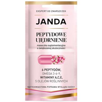 Janda Pharma Peptydowe Ujędrnienie, maseczka suplementacyjna o zwiększonej skuteczności, 2 x 4 ml - zdjęcie produktu