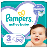 Pampers Active Baby 3 (6-10 kg), pieluchy, 70 sztuk - miniaturka zdjęcia produktu