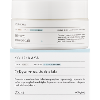 Your KAYA, odżywcze masło do ciała, kokos i migdał, 200 ml - zdjęcie produktu