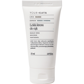 Your KAYA, lekki krem do rąk, kokos i migdał, 50 ml - zdjęcie produktu