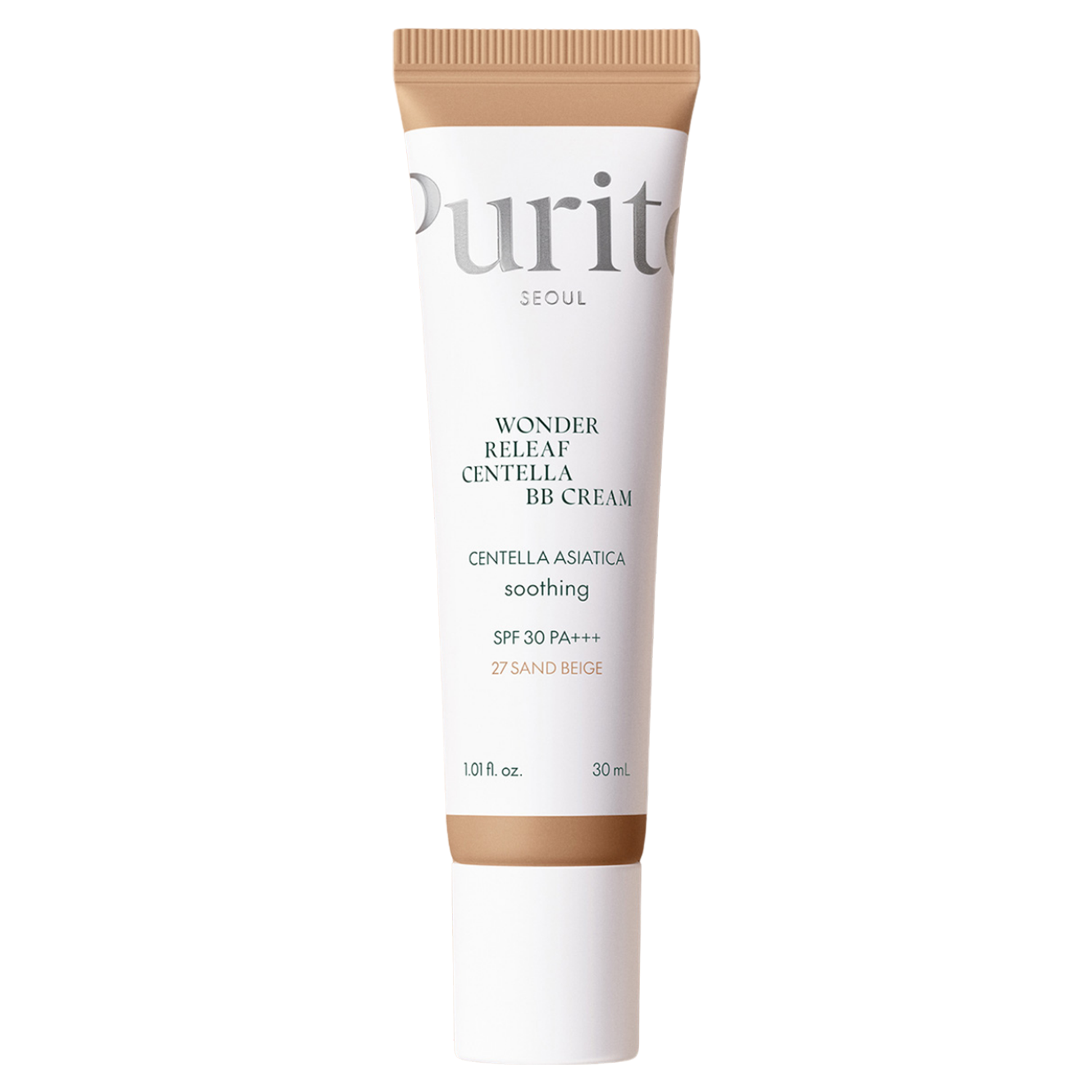 Nieznana Purito Wonder Releaf Centella, regenerujący krem BB z wąkrotą azjatycką, 27 Sand Beige, SPF 30, 30 ml — Składniki i ocena